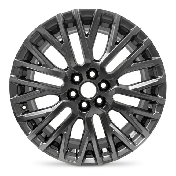 For 2024-2025 GMC Acadia 20 Inch Machined Silver Alloy - Genuine OEM Rim - Road Ready SUV Wheel