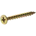 thumbnail image 6 of Fas-n-Tite Wood Construction Screws, #8 x 2", Steel, Yellow Zinc Finish, Interior, Phillips, Gold, 50 pack, 6 of 10