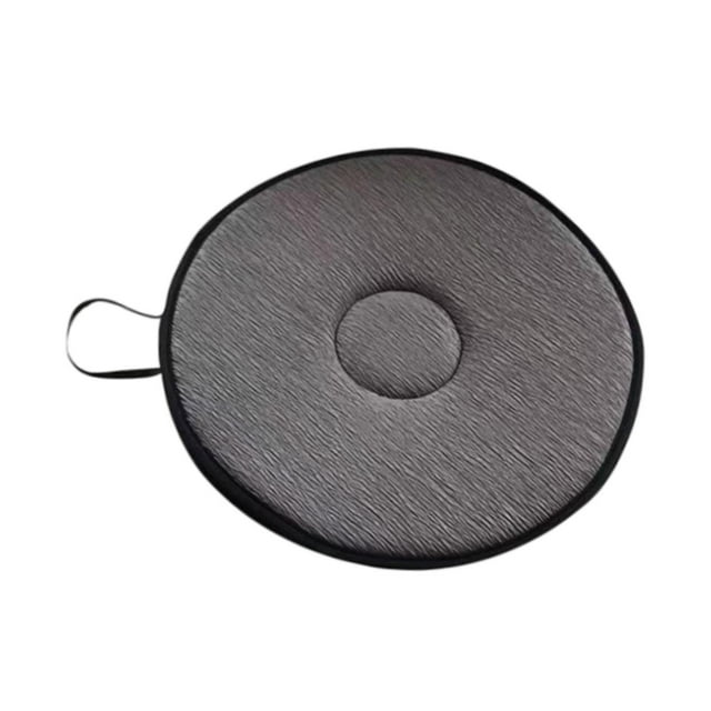 Cojín de asiento giratorio de 360 degree, disco giratorio, antideslizante, portátil, fácil de transferir, almohadilla de protección para silla para el hogar gris