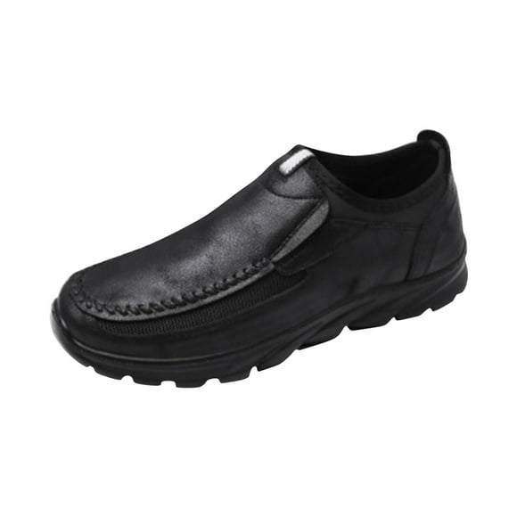 RKSTN Mens Dress Shoes Outdoor Shoes Of The Season One Foot On Sports Shoes Middle-aged Elderly Covers Leather Shoes for Men