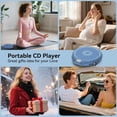thumbnail image 5 of Gueray Portable CD Player for Car with Earphones LCD Display, Personal Disc CD Players&nbsp;for&nbsp;Home, Sports Supports MP3 WMA PROG & Memory Function, 5 of 9