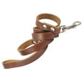thumbnail image 2 of Dogs My Love Genuine Leather Classic Dog Leash 4 Ft Long 9 Sizes (Medium (Width: 14mm - 0.6"), Brown), 2 of 2