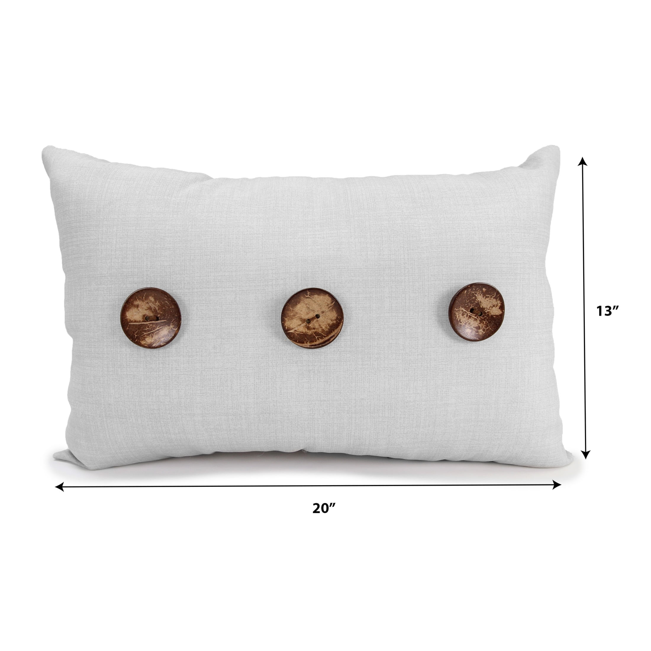 Jordan Manufacturing 13" x 20" Posh Saucy Red Crosshatch Rectangular Outdoor Lumbar Throw Pillow with 3 Coconut Buttons (2 Pack)