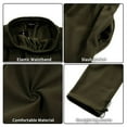 thumbnail image 3 of Zusmen Mens Fleece Cargo Sweatpants Multi-pocket Loose Casual M-5XL Tall And Big Size(Olive 3XL), 3 of 5