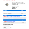 thumbnail image 2 of Alternator - Compatible with 2001 - 2003, 2005 - 2006 Chevy Silverado 1500 HD 6.0L V8 2002, 2 of 2