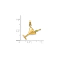 thumbnail image 2 of 14K Gold 3-D Martini W/Olive Charm, 2 of 4