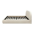 thumbnail image 5 of Jennifer Taylor Home Archie Puffy Grounded Upholstered Platform Bed Oatmeal Light Beige Chenille, 5 of 9