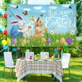 thumbnail image 4 of Under $10 Tupukom Indoor Easter Decor Easter Dinner Party Activity Background Cloth Bunny Eggs Background Decoration Hanging Cloth Photo Props, 4 of 6