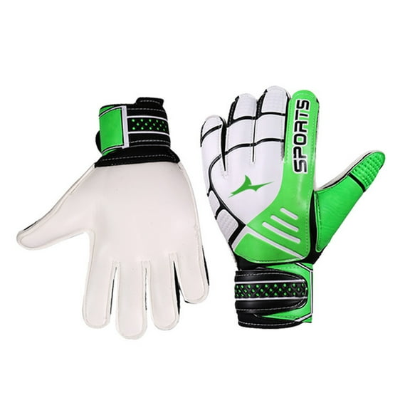 Iaukyu 1 Pair Professional Soccer Goalie Gloves with Double Wrist Rubber Football Gloves Breathable Soccer Goalkeeper Gloves Sports Protective Equipment for Kids Adults