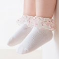 thumbnail image 4 of Miaouyo Ankle Socks for Little Girls Lace Ruffle Cuff Breathable Princess Socks, 4 of 8