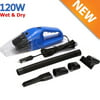 Car Vacuum Cleaner for Car 12V 120W Vehicle Car Handheld Vacuum Dirt Cleaner Wet and Dry, Blue