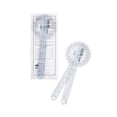 thumbnail image 2 of Baseline 360 Degree Clear Plastic Goniometer Joint Angle and Range of Motion Measurer, 2 of 5