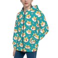thumbnail image 2 of Sikiie Cute Shiba1 Zip Up Hoodie Teenage, hoodies for Teenage, Zipper Sweatshirt Jacket for Daily, Traveling-Medium, 2 of 6