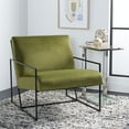 thumbnail image 2 of SAFAVIEH Atheris Modern Style Arm Chairs, Green/Black (27 in. W x 32.3 in. D x 28.7 in. H), 2 of 7