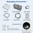 thumbnail image 6 of Portable Mini Dishwasher Countertop, 6 Programs, 162℉ High-Temp& Air-Dry Function, Compact Dishwashers for Small Apartments, 6 of 8