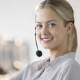 thumbnail image 2 of Single-Sided USB Corded Headset Call Center Monaural Headphone with Adjustable Microphone Mute Volume Control Button, 2 of 8