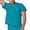 Teal Blue, variant on Adar Universal Mens V Neck Tunic Top 1 Pocket - 6011 - Burgundy - XL