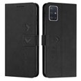 thumbnail image 2 of For Samsung A51 Case 5G, Allytech Wallet Case Magnetic Folio Embossed Full Protection PU Leather Kickstand Credit Card Holder Slots Wrist Strap Flip Cover for Samsung Galaxy A51 5G, Black, 2 of 11