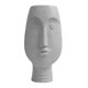 thumbnail image 2 of Moderna cerámica cara cabeza planta hogar jardín decoración escultura Gris grande Gloria maceta de cabeza, 2 of 9