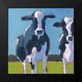 thumbnail image 2 of Young, Carol 12x12 Black Modern Framed Museum Art Print Titled - Cow Pals I, 2 of 5