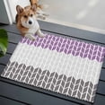 thumbnail image 4 of Area Rug 2x3ft Geometric Chevron Purple Carpets Indoor Floor Area Mat Doormat Entrance Mat Rugs for Entry Living Room Dining Room Kitchen Bedroom, White Stripes Sofa Throw Carpet, 4 of 9
