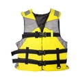 thumbnail image 1 of S SERENABLE Life Jacket Adjustable Straps Adult Life Vest for Kayaking Canoeing Boating M Yellow M, 1 of 9