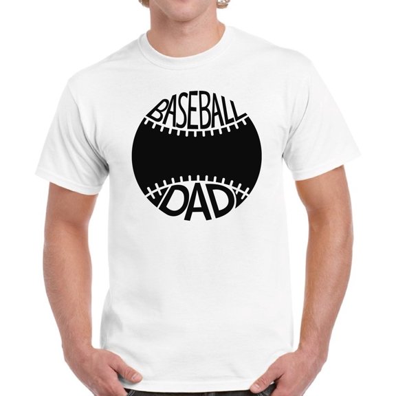 Men T-Shirt Baseball Dad S M L XL 2XL 3XL 4XL 5XL - Father's Day Gift Mens Top Graphic Tee