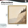thumbnail image 4 of Stupell Industries Eclectic Serene Cliffside Vista Gold Floating Frame Canvas Art, 18 x 18, by Petals Prints Design, 4 of 8