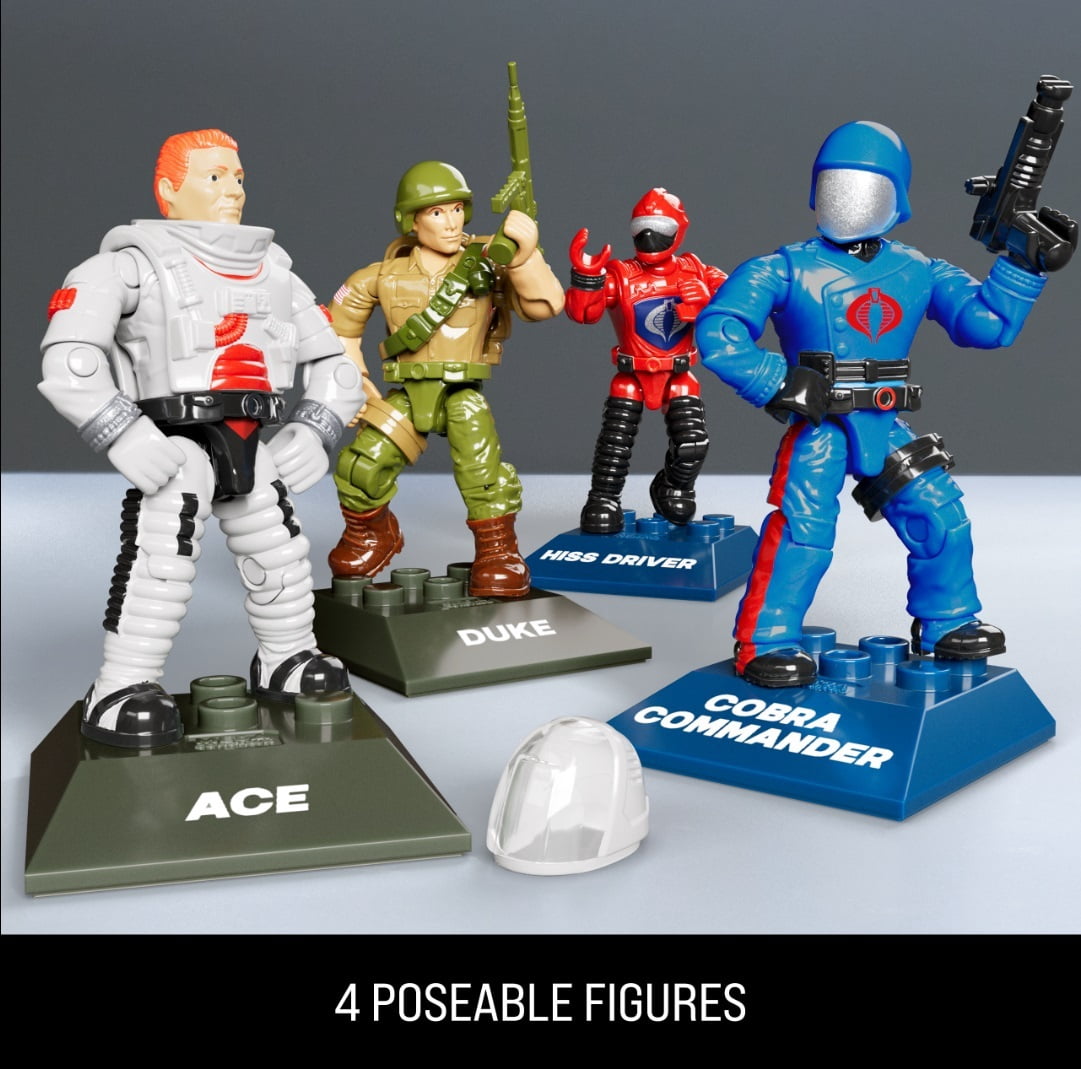 MEGA BLOKS G.I. JOE Skystriker vs. COBRA H.I.S.S. Building Set, 617 Peice Building Toy Set
