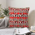 thumbnail image 6 of Fotbe Hockey With Maple Leaves Pattern Velvet Decorative Throw Pillow Covers with Elegant Piping, Soft Plush Cushion Cover for Sofa, Bed, Car, Office-20"x20", 6 of 8