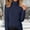 Dark Blue, variant on WXLWZYWL Plus Size Tops for Women Fuzzy Fleece High Neck Sweaters Long Sleeve Kni Tops Thermal Soft Fall Winter Clothes