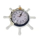 thumbnail image 1 of Reloj de pared de madera con ancla náutica, estilo mediterráneo, para decoración del hogar Azul, 1 of 9