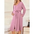 thumbnail image 2 of Avidlove Maternity Robe and Nursing Nightgowns Set for Hospitable Breastfeeding 3 in 1 Labor Delivery Nursing Sleeveless Gown Bathrobe Pregnancy Clothes, 2 of 6