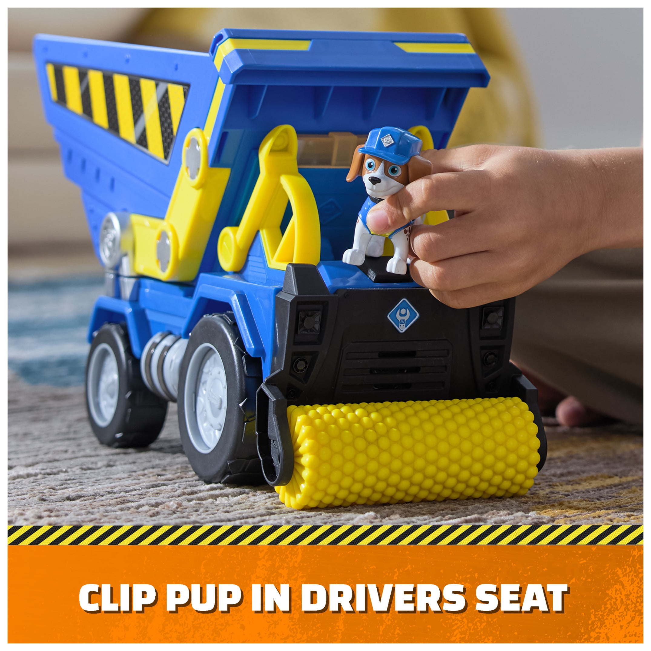 Rubble & Crew, Wheeler's Bark Yard Deluxe Dump Truck Construction Vehicle, for Ages 3 and up