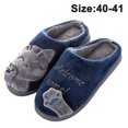 thumbnail image 1 of Zapatillas de gato de la suerte de dibujos animados, zapatillas de algodón para el hogar de invierno, pantuflas cálidas antideslizantes de fondo grueso adecuadas para zapatos de casa para interiores y exteriores Ormromra 2034320-4, 1 of 8