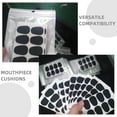 thumbnail image 3 of AURARMLET 60Pcs Tenor Sax Mouthpiece Pads for Teeth Protection Black Silicone Standard Design, 3 of 8