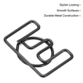 thumbnail image 4 of Uxcell Paper Clip Coated Letter E Shape Alphabet Clips Bookmarks Black for Organize Office Home, Pack of 100, 4 of 6