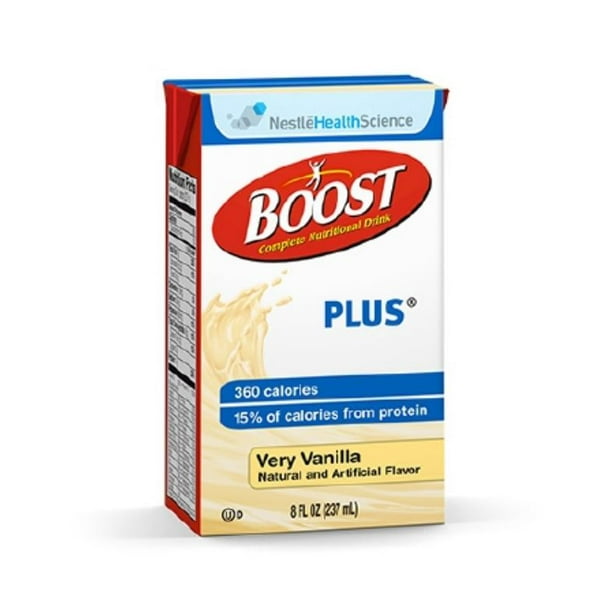 Boost Plus Nutritional Drink 4390093138 8 oz 1 Each, Very Vanilla Flavor - Walmart.com - Walmart.com Boost Plus Nutritional Drink 4390093138 8 oz 1 Each, Very Vanilla Flavor - Walmart.com - Walmart.com