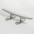 thumbnail image 2 of kurtrusly 8" Boat Stainless Steel Rope Cleat Open Base Low Flat Marine Grade Polished, 2 of 9