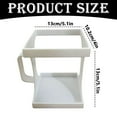 thumbnail image 3 of pdqouc White Handle Beverage Carton Holder Home Desktop Drink Organizer Portable Boxed Beverage Storage Rack for Seniors, Home Kitchens, Coffee Shops, Restaurants, 3 of 3
