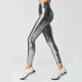 thumbnail image 3 of Pantalones de yoga de exterior, nuevos pantalones casuales de cintura alta, estilo europeo, de color bronce y liso, pantalones ajustados, 3 of 6