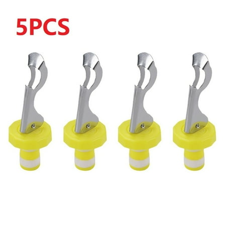 

5Pcs Stainless Steel Bottle Stopper Wine Bottle Cork Wine Vacuum Sealer