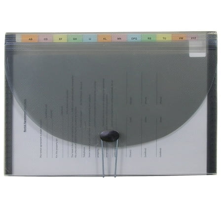 Expanding Circle - 13-Pocket Poly Expanding File, Legal Size, 1 Expanding File, Smoke (58331), Legal Size Poly Expanding Files By C-Line
