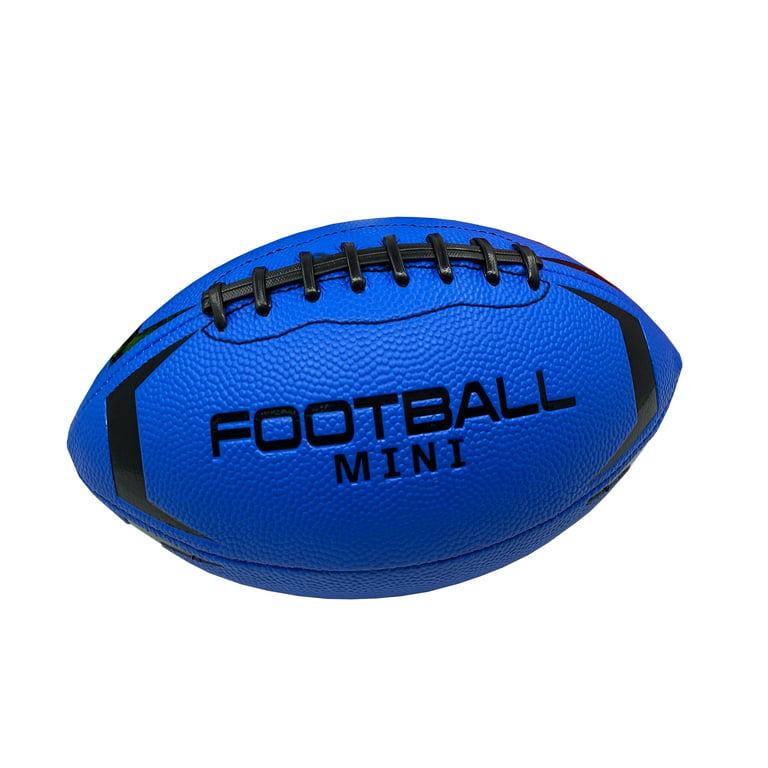 Magic Time Mini 6” Rubber Football Toy Ball, Kids Teen, Unisex, Assorted  Colors Black, Red, Blue