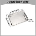 thumbnail image 2 of USUERY Rectangular Metal Serving Tray for Indoor Use Fast Food Service Tray Restaurant Cafeteria, 2 of 7