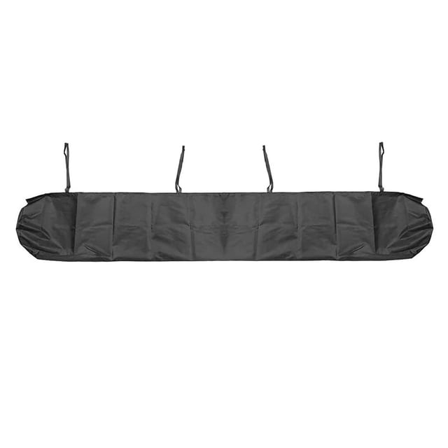 Billuyoard Toldo retráctil resistente al agua y duradero para su próxima aventura de Camping Protector de riel de toldo de tela a prueba de Decoración del hogar negro 5 metros