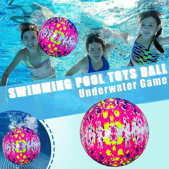 inflatable with hose adapter for passing underwater play, buoyancy, dribbling, diving 9 inch ball + water filled accessories