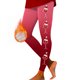 thumbnail image 4 of Gibobby pantalones para mujer Leggings deportivos estampados navideños de moda informal para mujer Leggings de moda (Rojo, S), 4 of 5