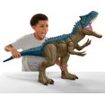 thumbnail image 1 of Jurassic World Super Colossal Allosaurus Dinosaur Action Figure Toy 38 Inches Long, Swallows Minis, 1 of 6