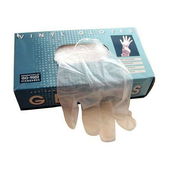 Spectrum Supply  Vinyl Gloves, Medium - 100 per Box